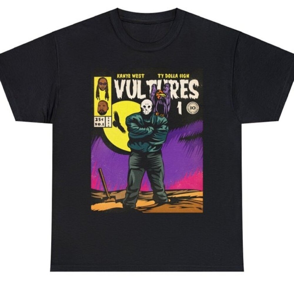Vultures 1 Kanye West Ty Dolla Sign Album Comic Artwork T Shirt